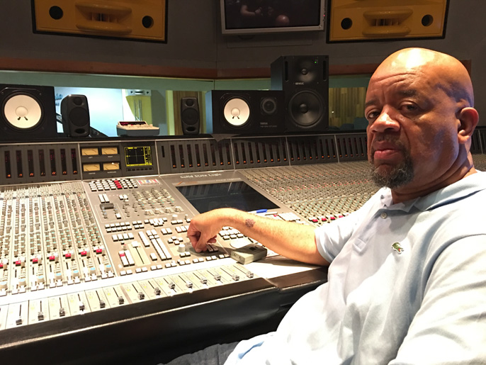 Mix Engineer Gary Noble with iLoud Micro Monitor in his studio Mix engineer Gary Noble using iLoud Micro Monitor