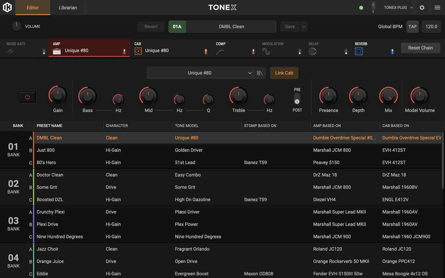 TONEX Editor