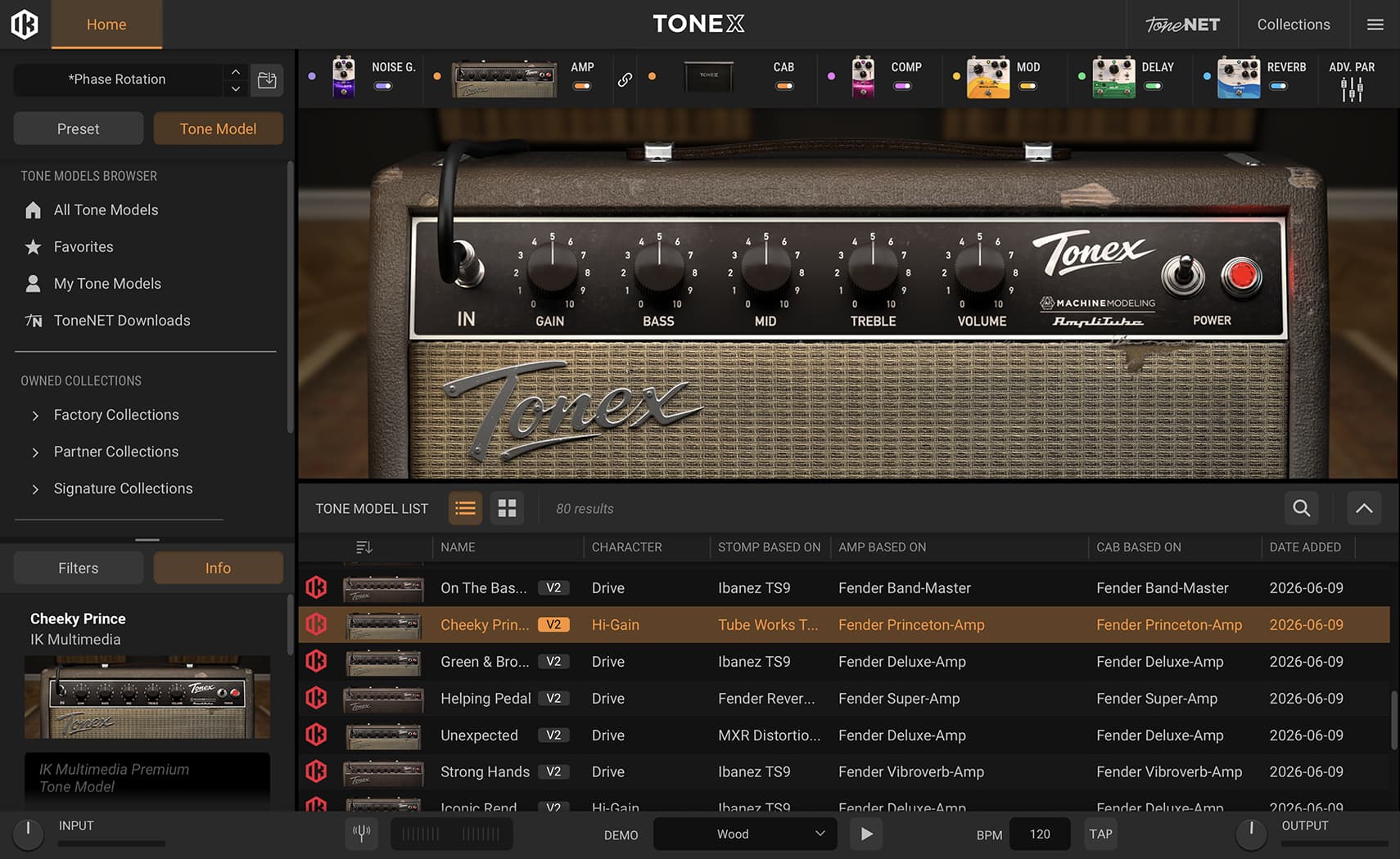 TONEX Brown Panel GUI