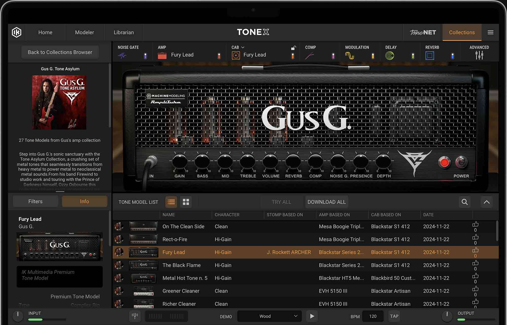 TONEX Gus G. Asylum