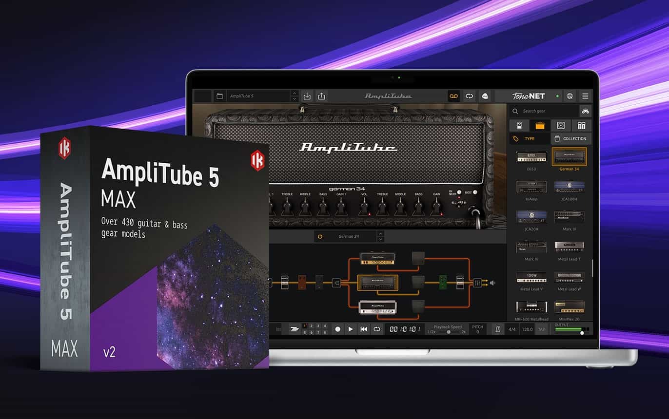 AmpliTube 5 MAX – $/€99.99